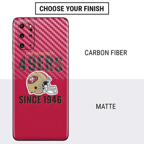 NFL San Francisco 49ers Helmet Galaxy S20 Plus Skin